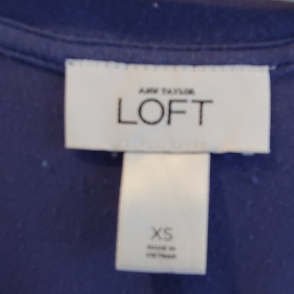 Ann Taylor Loft Sleeveless Blue Dress - Picture 3 of 4